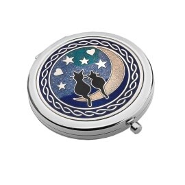 Love Cats/Moon Blue-Compact Mirror