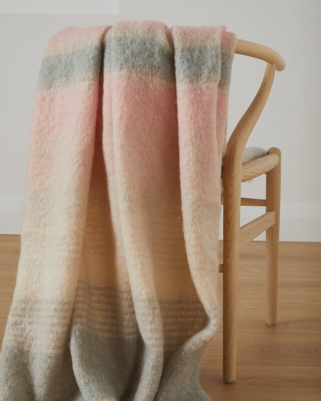 Heather Mohair Throw