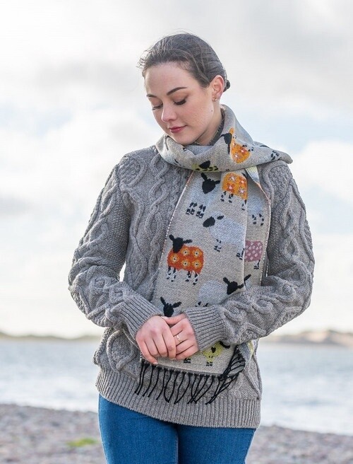 Sheep Scarf-Beige
