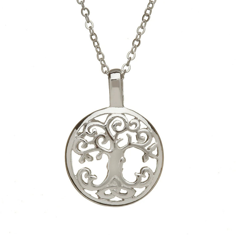 Silver Plated-Tree of Life Pendant