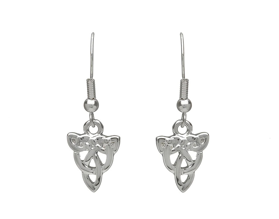 Silver Plated-Knotwork Earrings