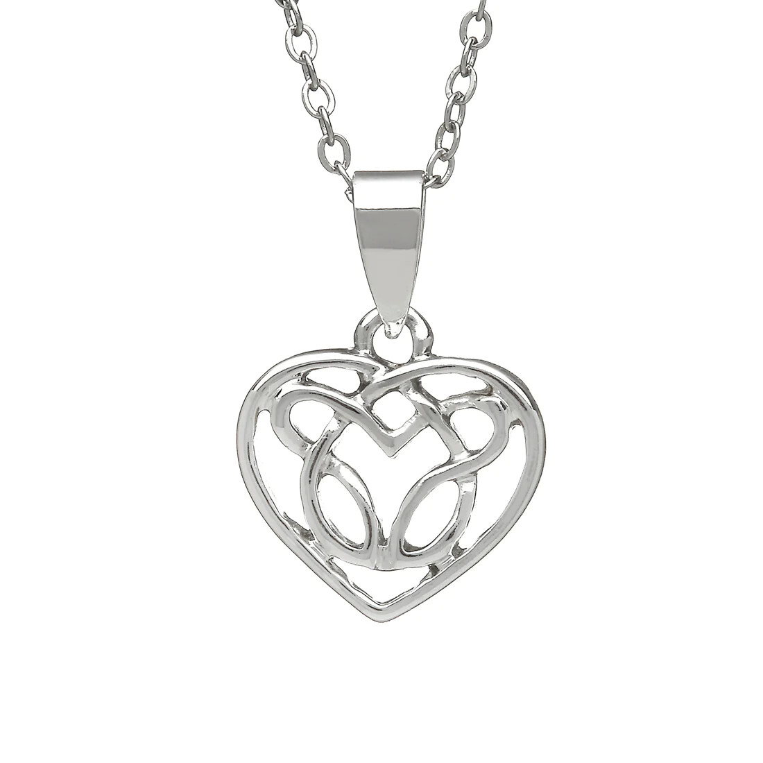 Silver Plated-Heart Pendant