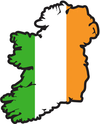 Map of Ireland Sticker