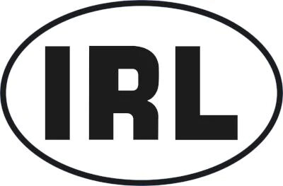 IRL Oval Sticker