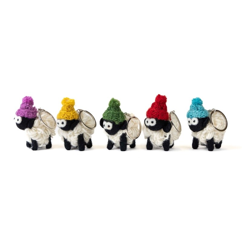 Wooly Sheep Keyring - Assorted