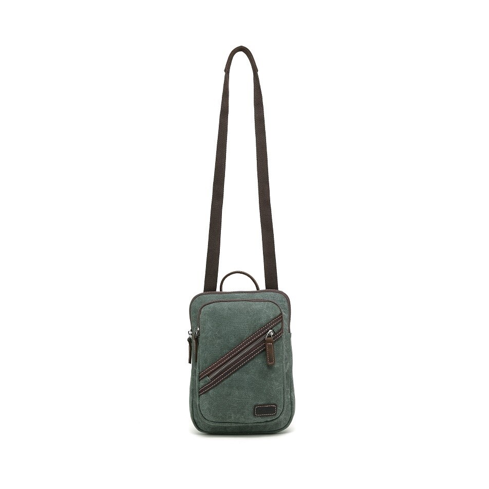 Multifunctional Small Waxed Canvas Backpack