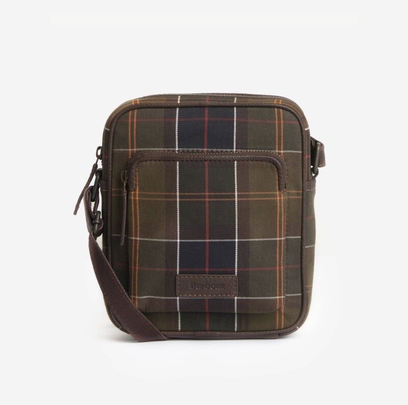 Barbour Tartan and Leather Cross Body Bag