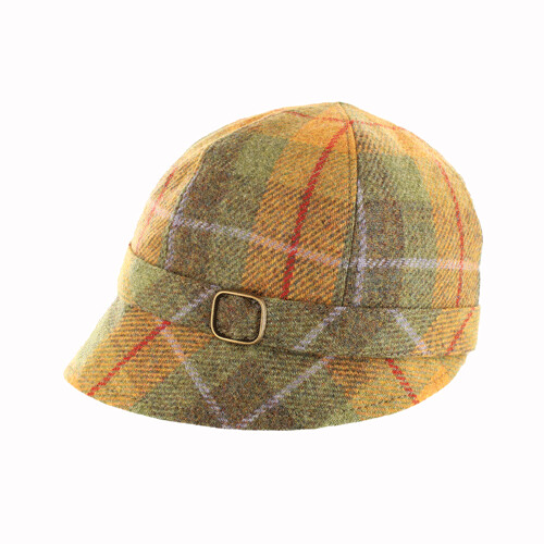 Flapper Tweed Hat - Citrus Tartan #43