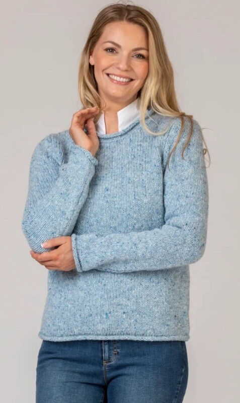 Donegal Fleck Roll Neck Sweater