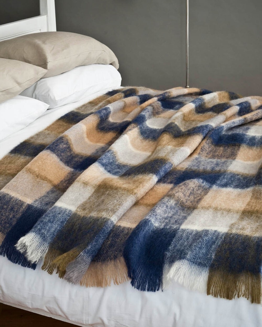 Avoca Mohair Throw - Land, Size: Small (54” X 40”)