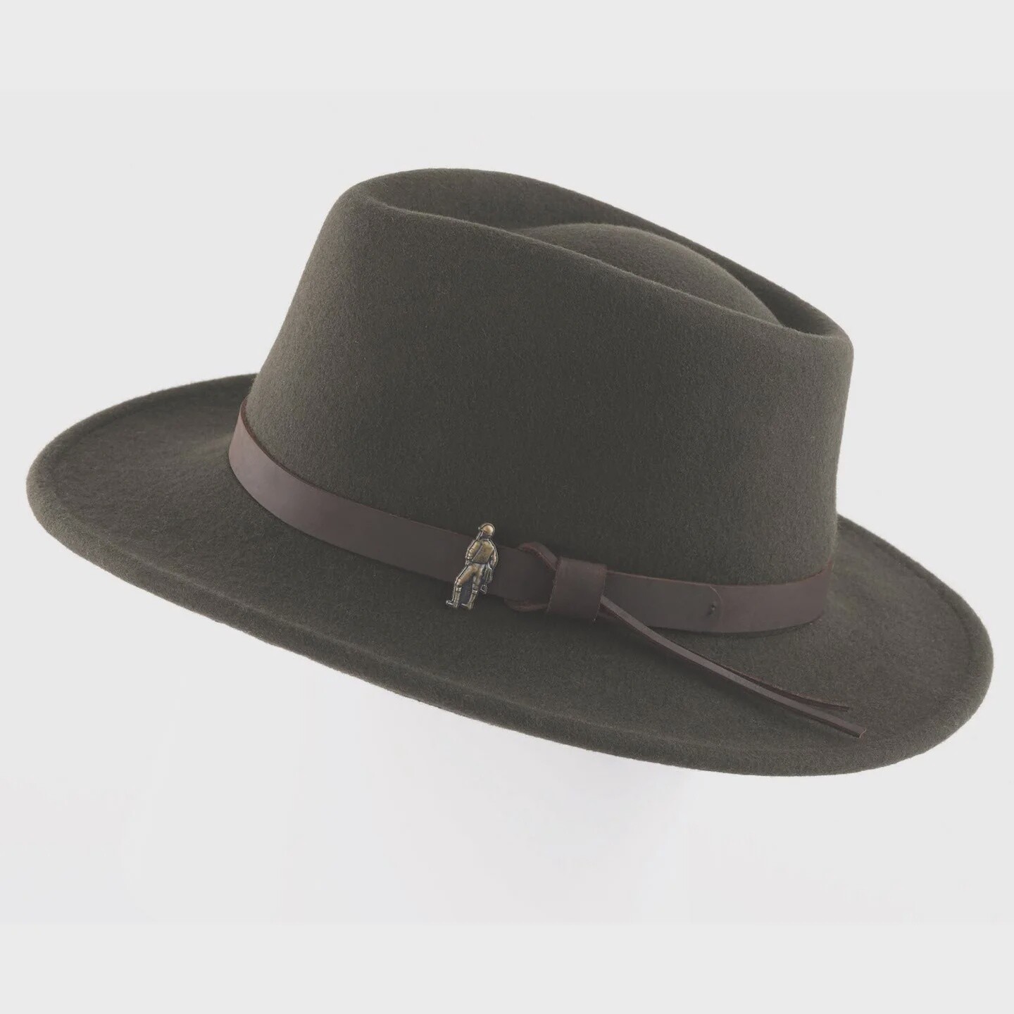 Boston Wool Felt Hat - Olive, Size: S - 56cm