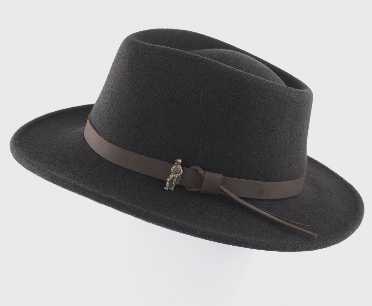 Boston Wool Felt Hat - Black