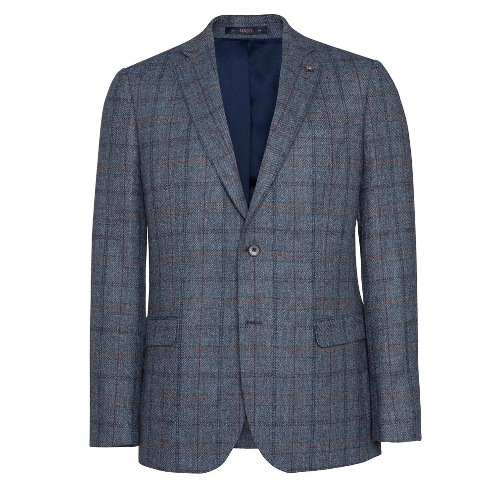 Clady Tweed Jacket - Blue Check #54915