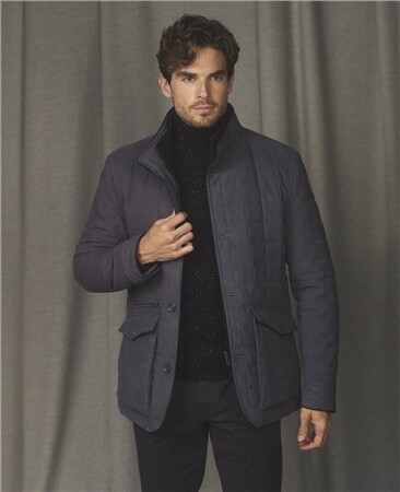 Magee of Donegal Glenveigh Quilted Jacket - Charcoal Grey