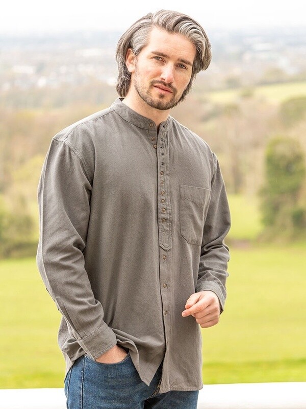 Cotton &amp; Flax Grandfather Shirt -Castle Rock