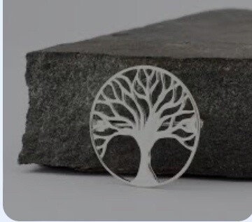 Sterling Silver Celtic Tree of Life Circle Brooch
