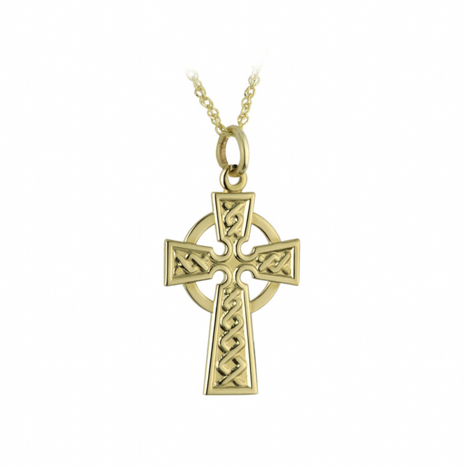 10K Gold Small Celtic Cross pendant - Boxed