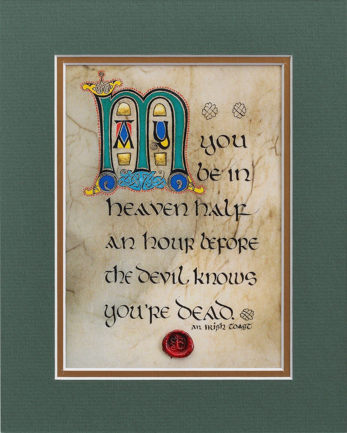 An Irish Toast - Matted, Style: Matted Print