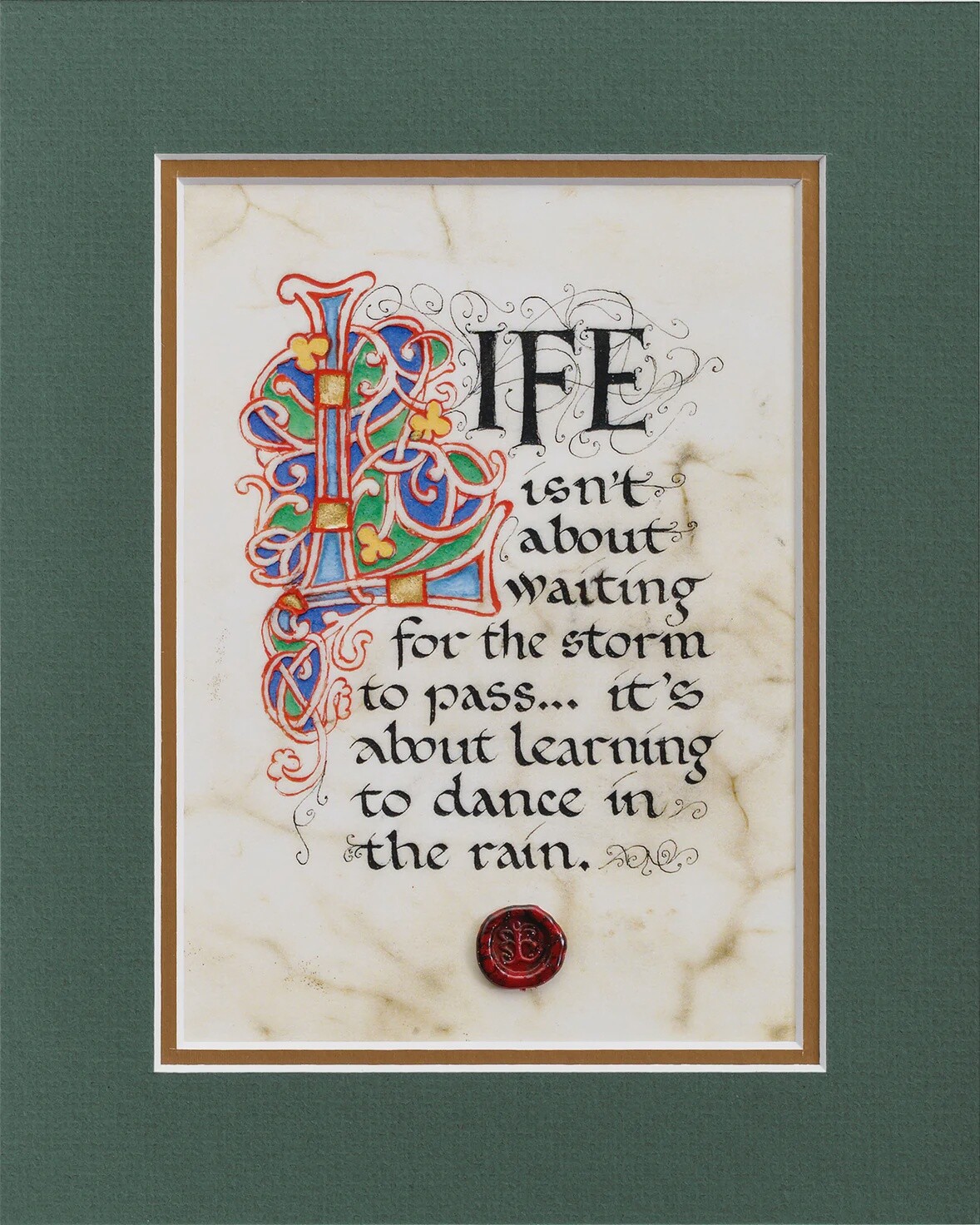 Dance In The Rain - Matted, Style: Matted Print