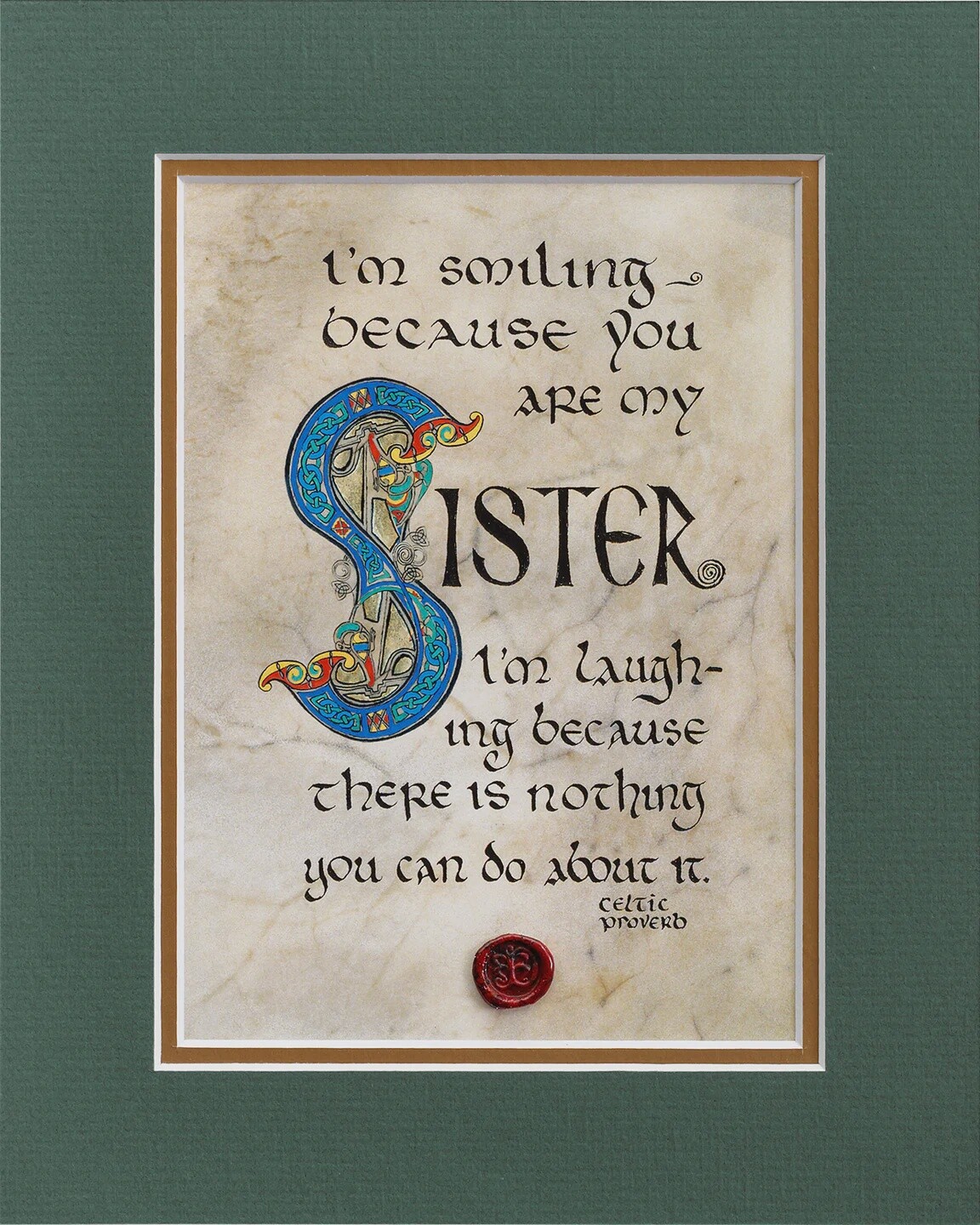 Sister Blessing - Matted, Style: Matted Print