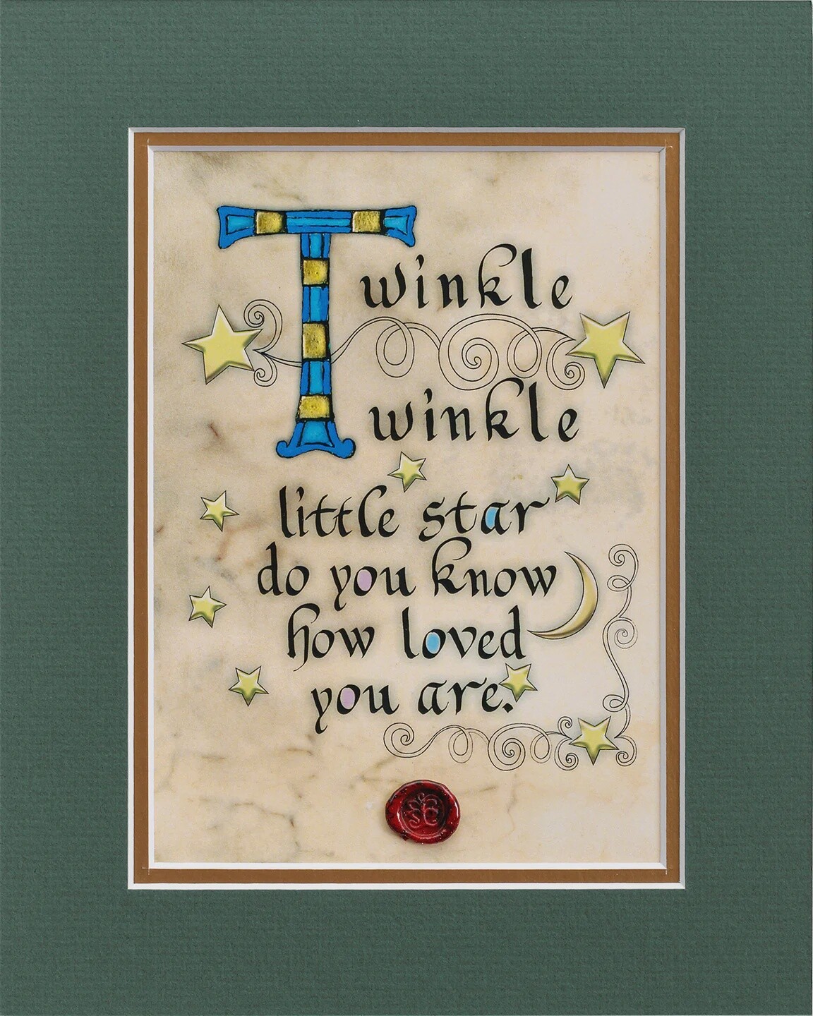 Twinkle Twinkle Little Star - Matted, Style: Matted Print