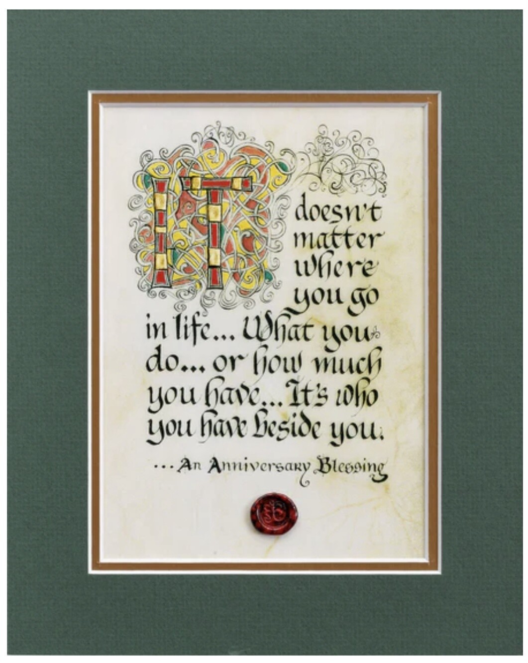 An Anniversary Blessing - Matted