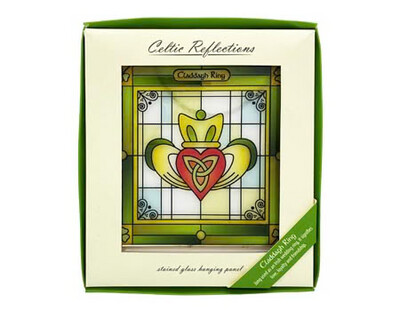 Claddagh Stained Glass Hanging