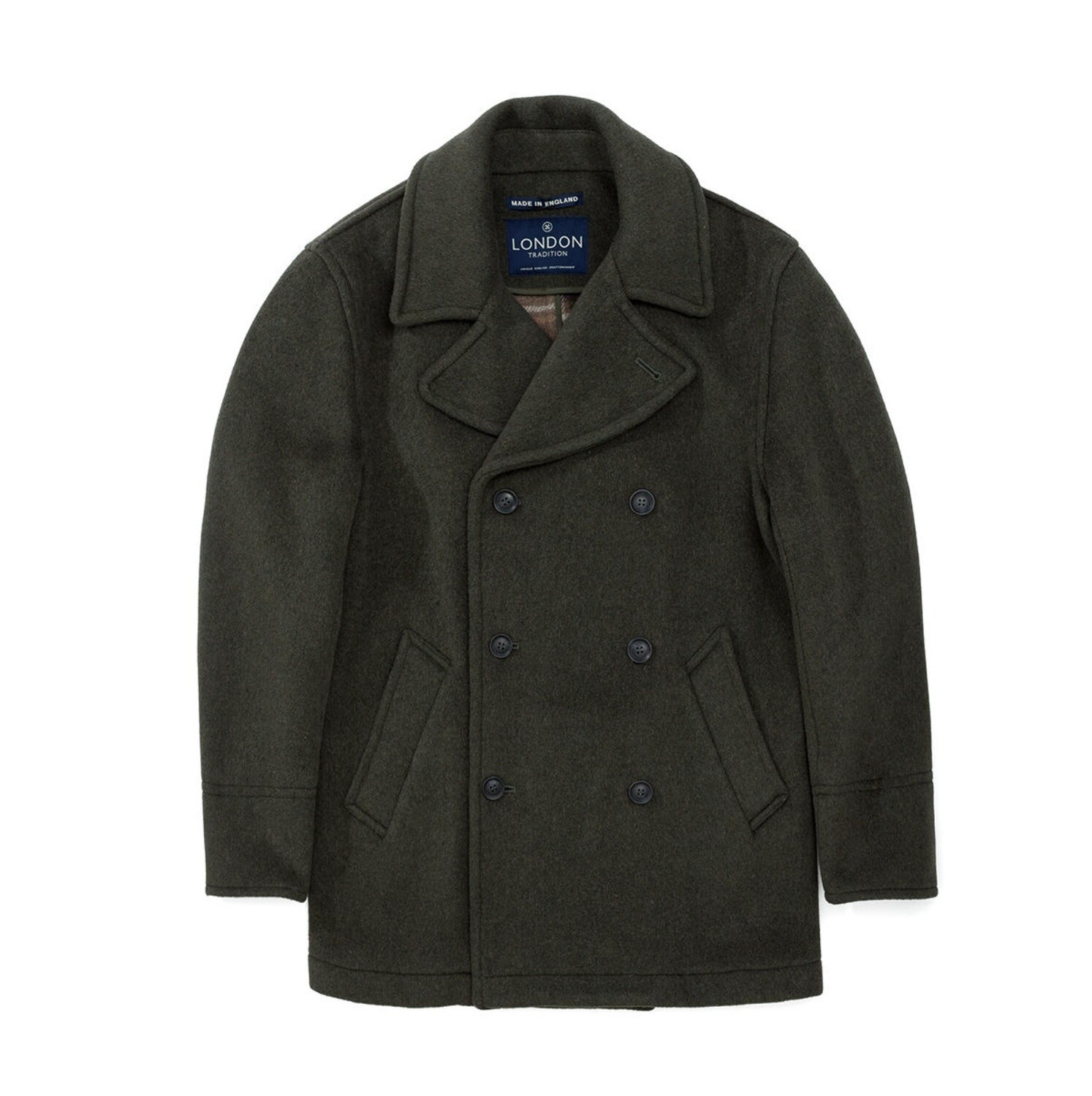 Scott Pea Coat - Seaweed Green (SALE)