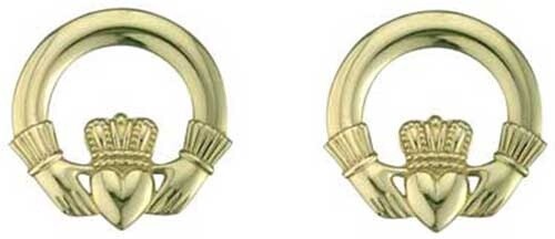 Medium Claddagh Stud earrings-10K Gold - Boxed