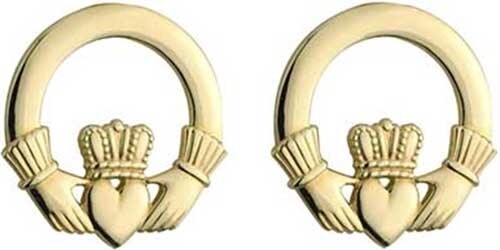 Claddagh Stud earrings-10K Gold - Boxed