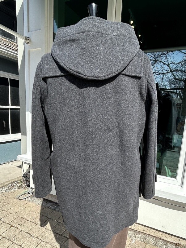 Barry Zip Duffle Coat - Mid Grey