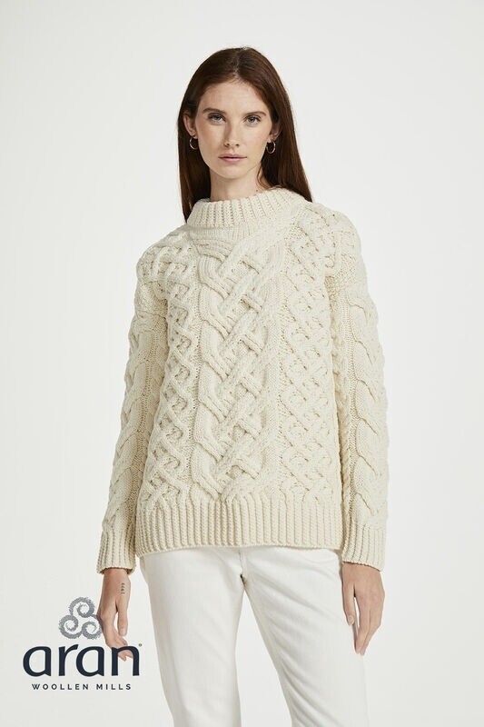 Heavy Patterned Aran Sweater