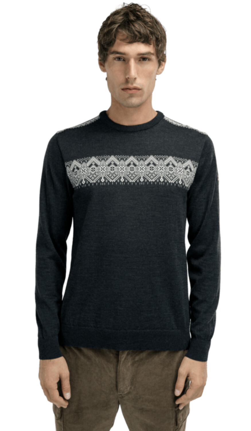 Stenberg Masculine Sweater, Colour: DkChar/Offwhite (E00), Size: S
