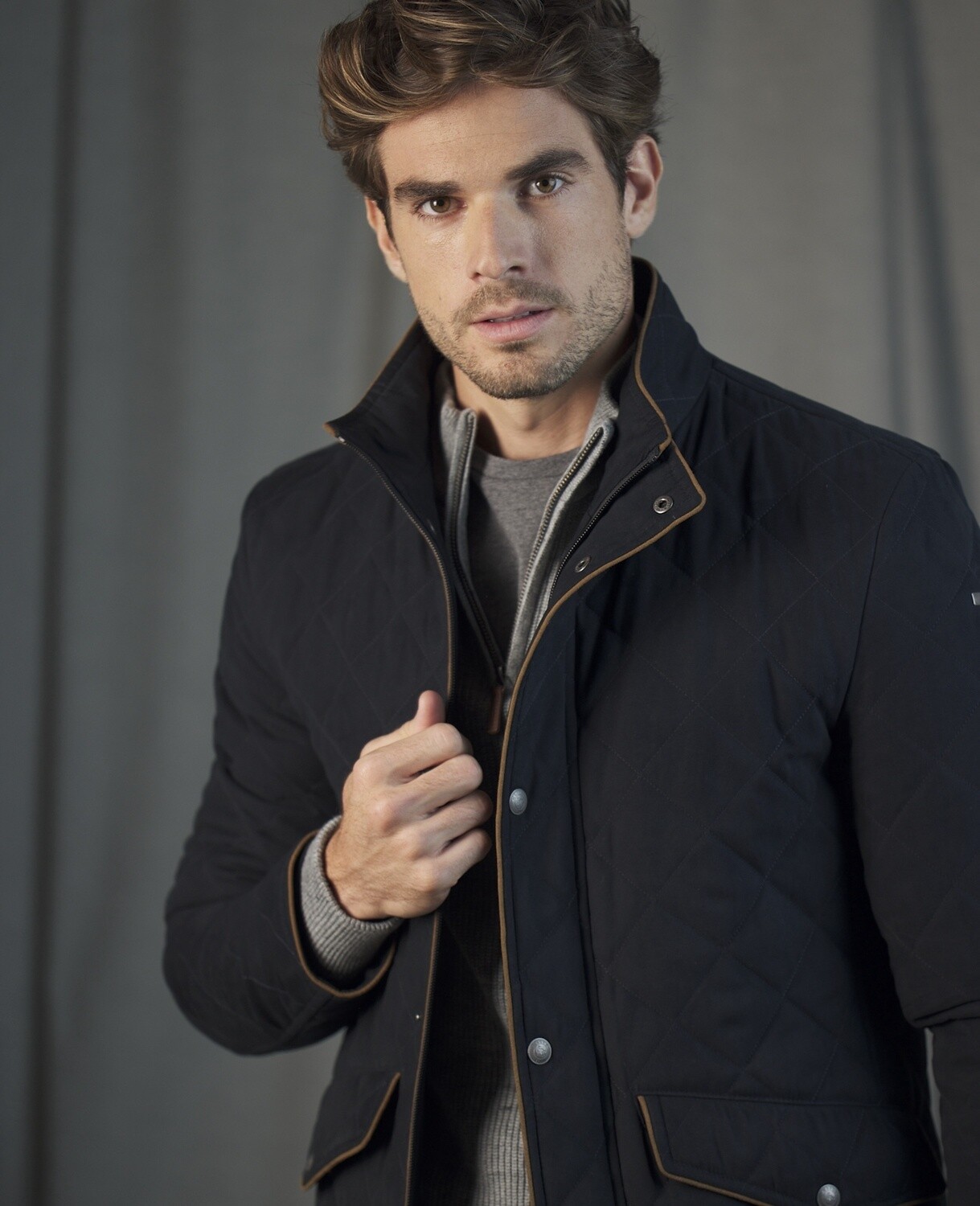 Magee of Donegal Kells Quilted Jacket - Navy Blue