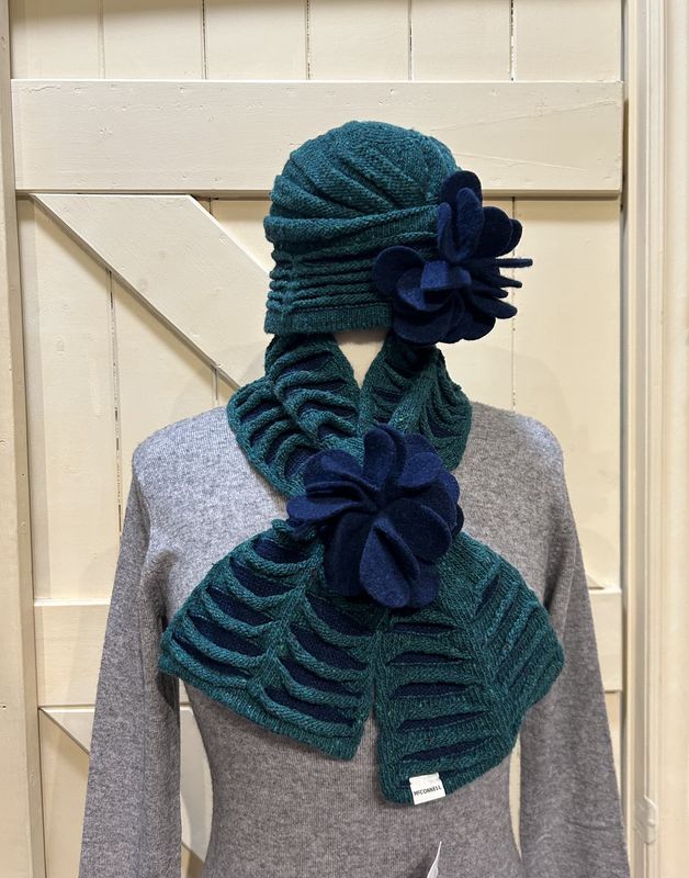 Kilcarra Floral Hat - Jade