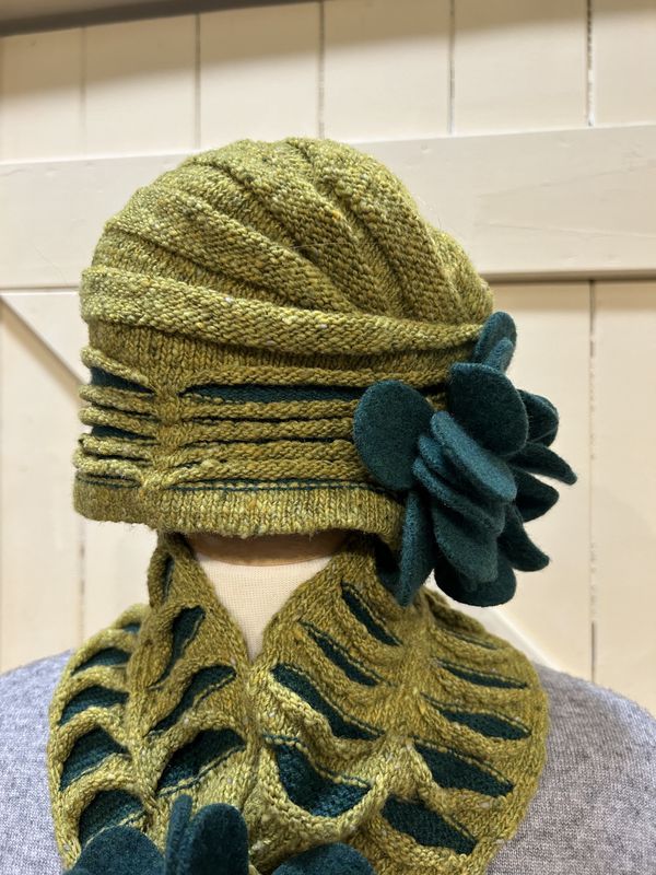 Kilcarra Floral Hat - Moss