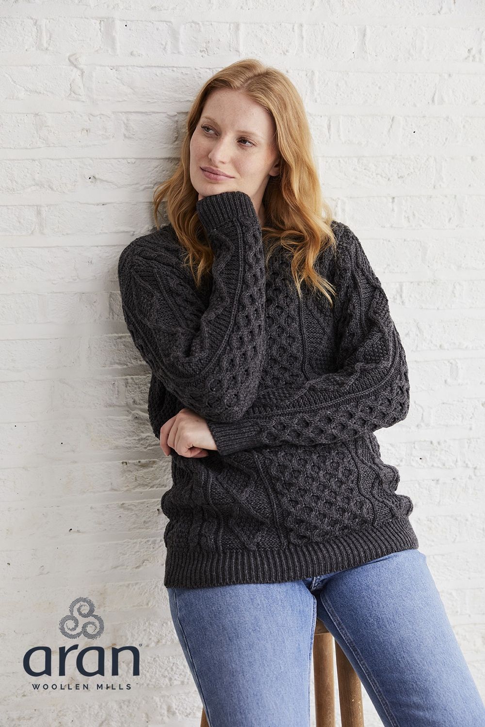 Crew Neck SuperSoft Sweater - Grey