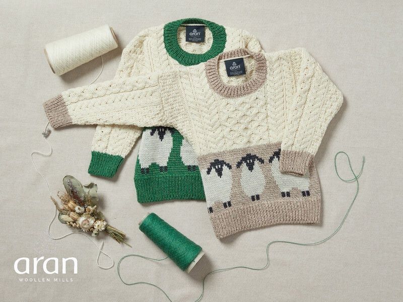 Children’s Jumper With Sheep - Natural