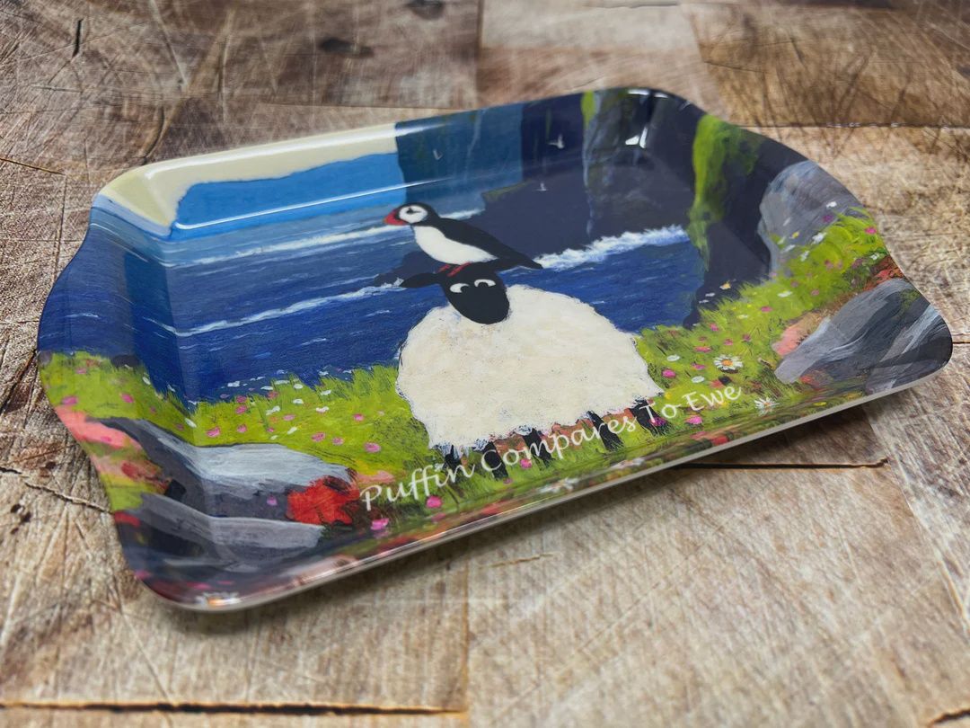 Thomas Joseph - Scatter Tray - Puffin Compares to Ewe