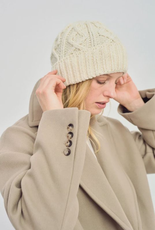 Super Soft Merino Diamond Stitch Hat