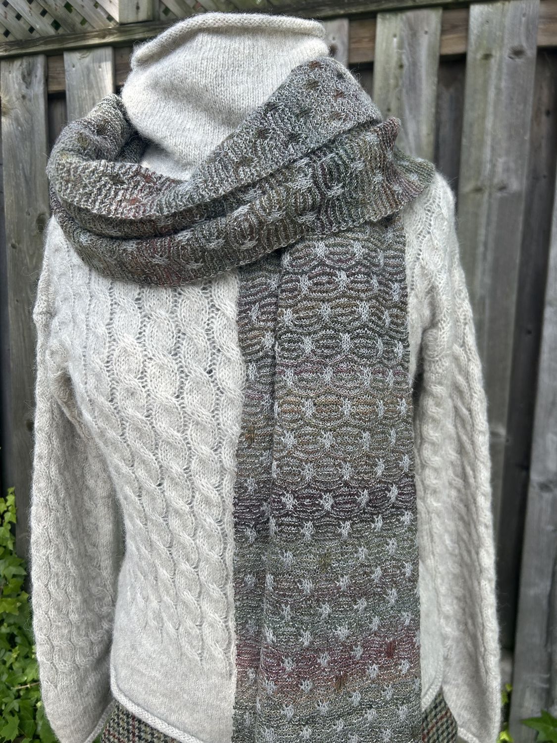 Milky Way Alpaca Wool Scarf