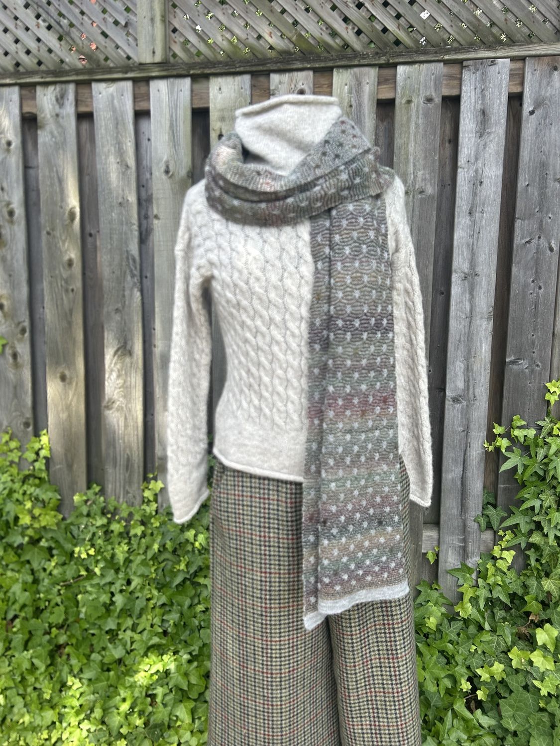 Milky Way Alpaca Wool Scarf