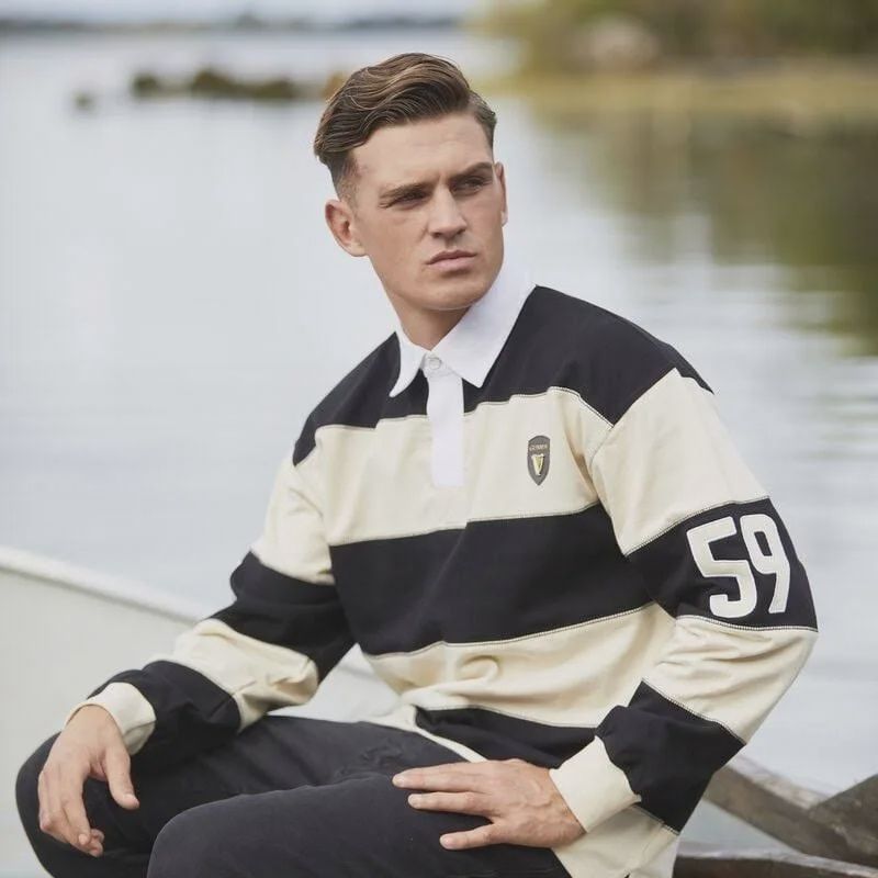 Guinness Striped Rugby Black/Cream