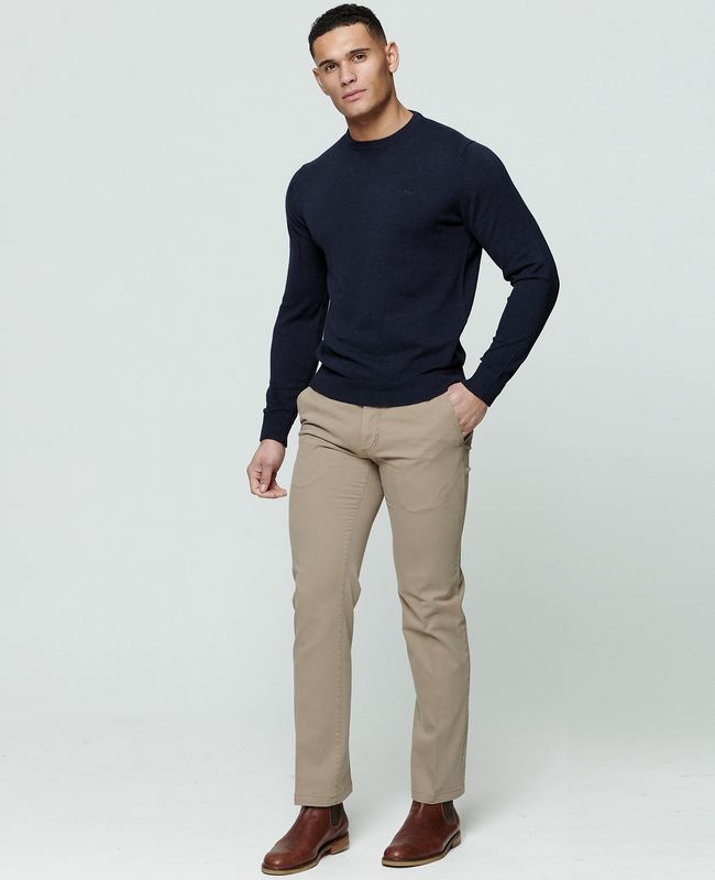 Magee Dungloe Washed Trouser - Khaki