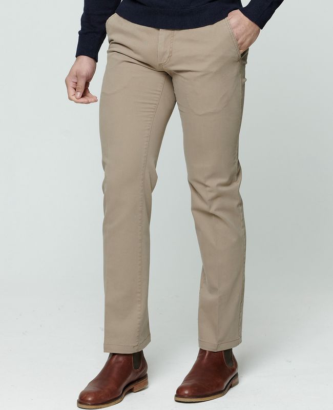 Magee Dungloe Washed Trouser - Khaki