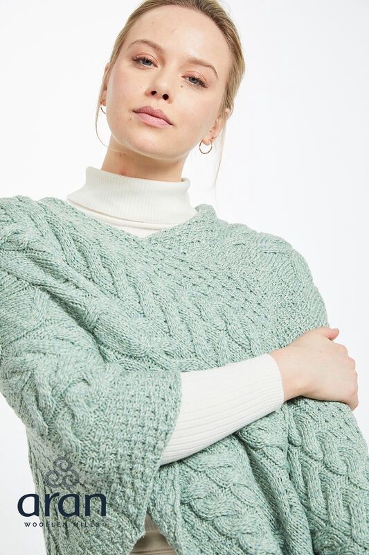 SuperSoft Poncho - Seafoam Green
