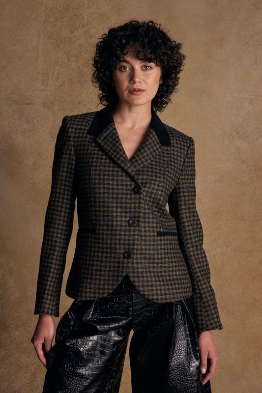 Sasha Tweed Jacket - Earth Check