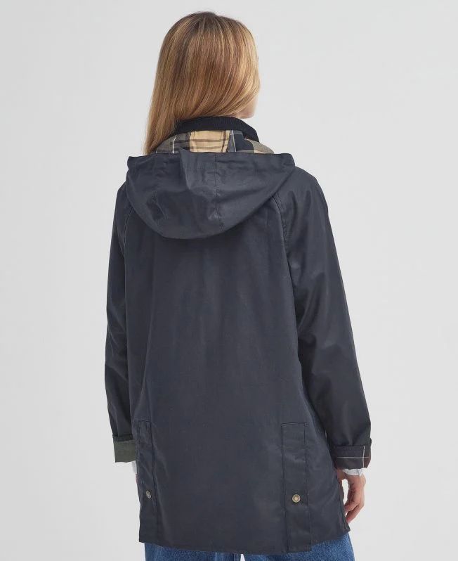 Barbour Highclere Wax Jacket - Navy