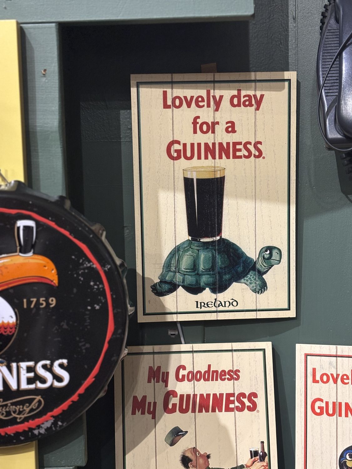 Guinness - Wooden Sign - Tortoise