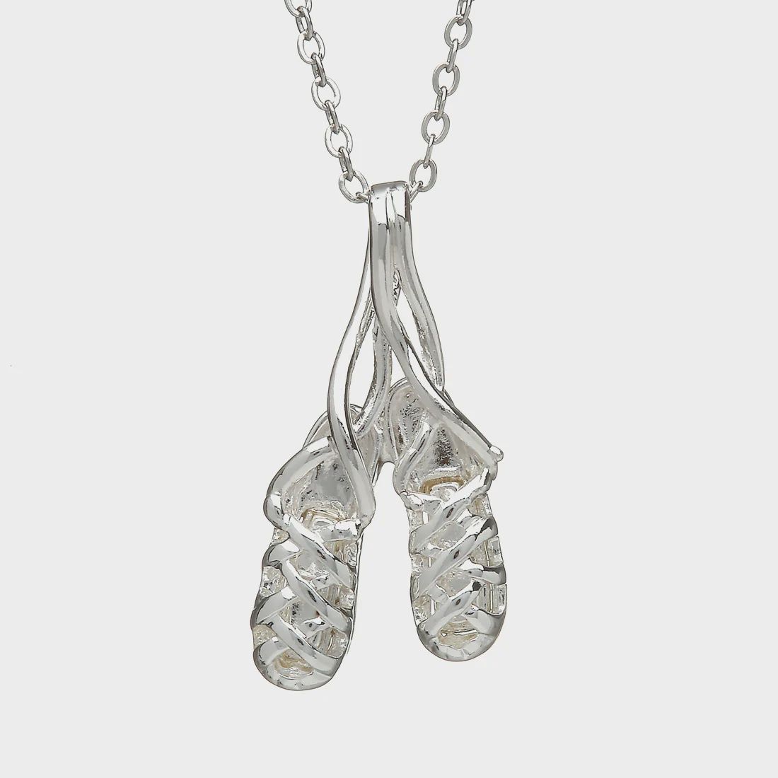 Silver Plated Pendant - Dancing Shoes